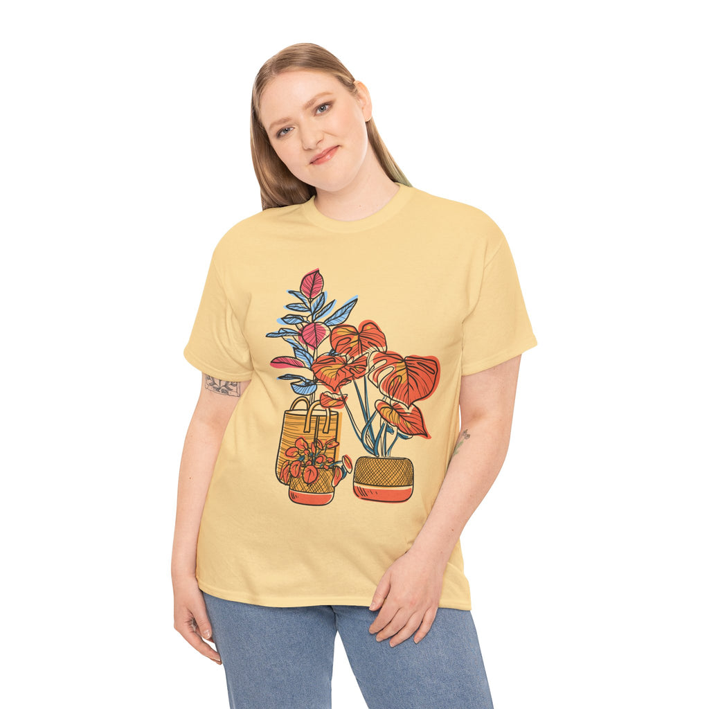 Plant Lover T-Shirt — Vintage Botanical Vases Illustration