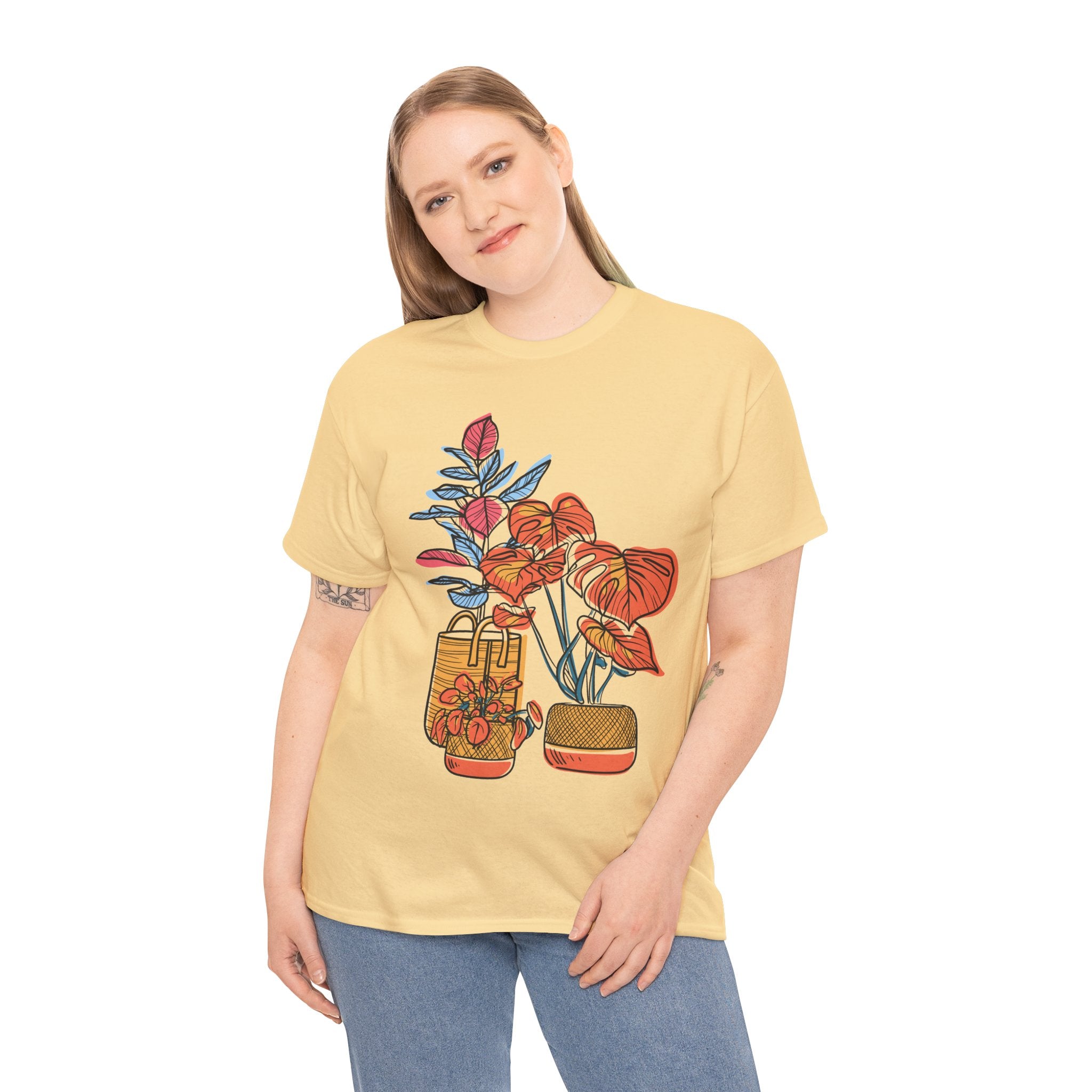 Plant Lover T-Shirt — Vintage Botanical Vases Illustration