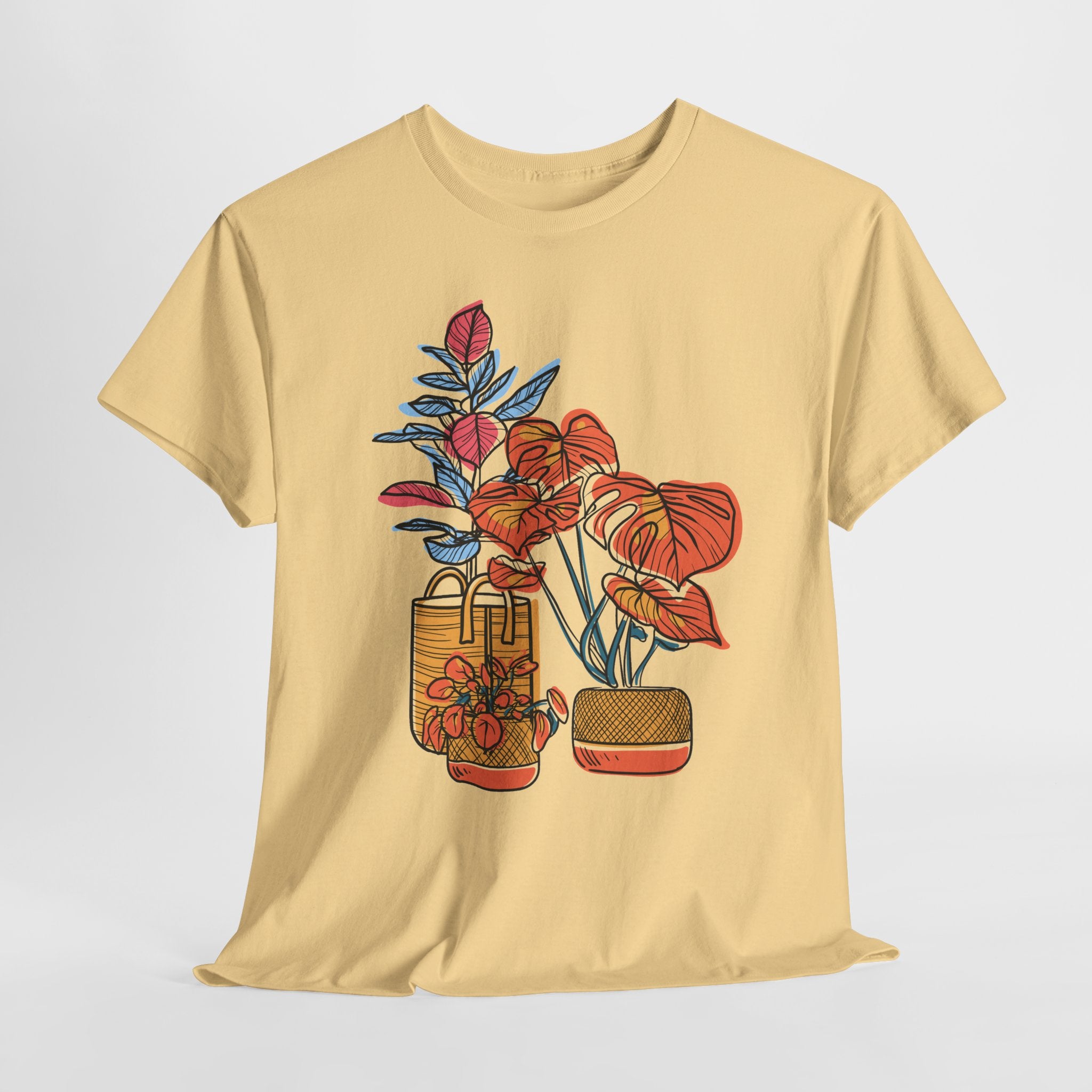 Plant Lover T-Shirt — Vintage Botanical Vases Illustration