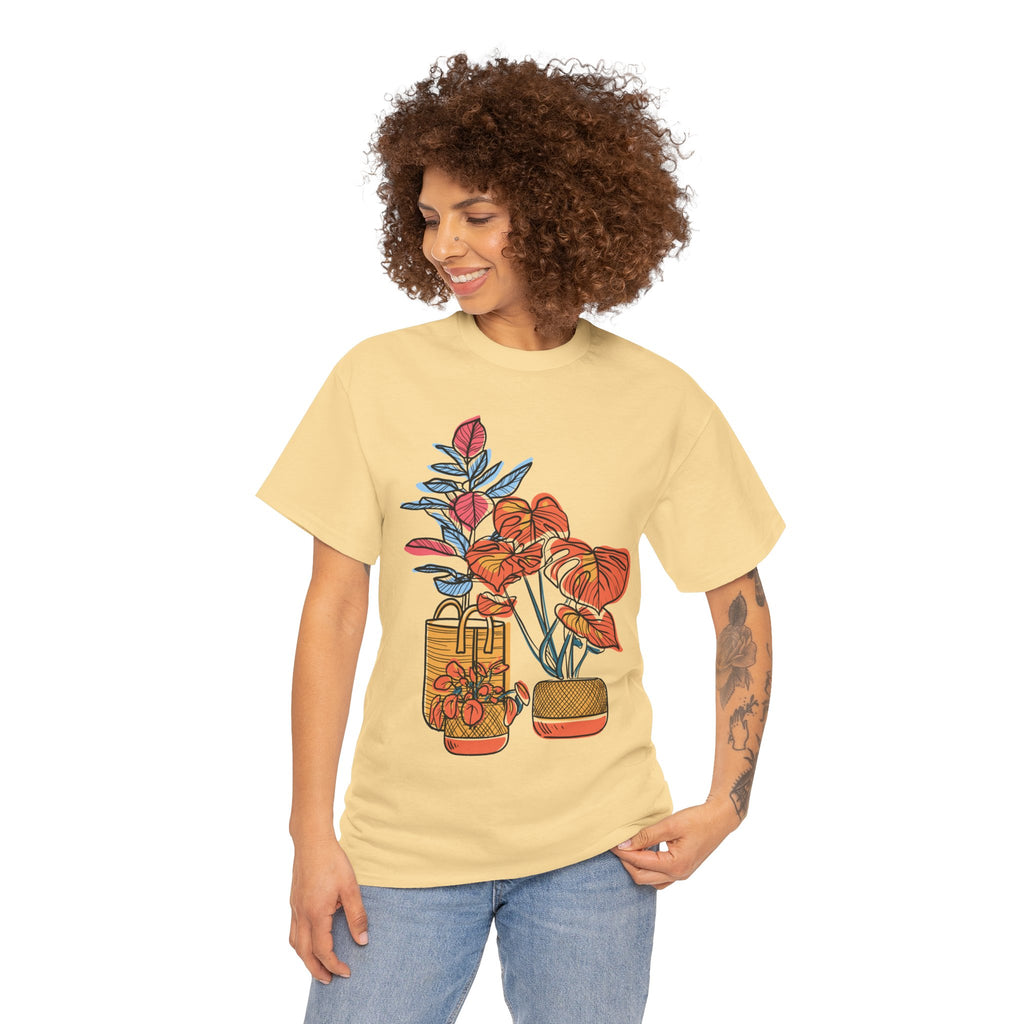 Plant Lover T-Shirt — Vintage Botanical Vases Illustration