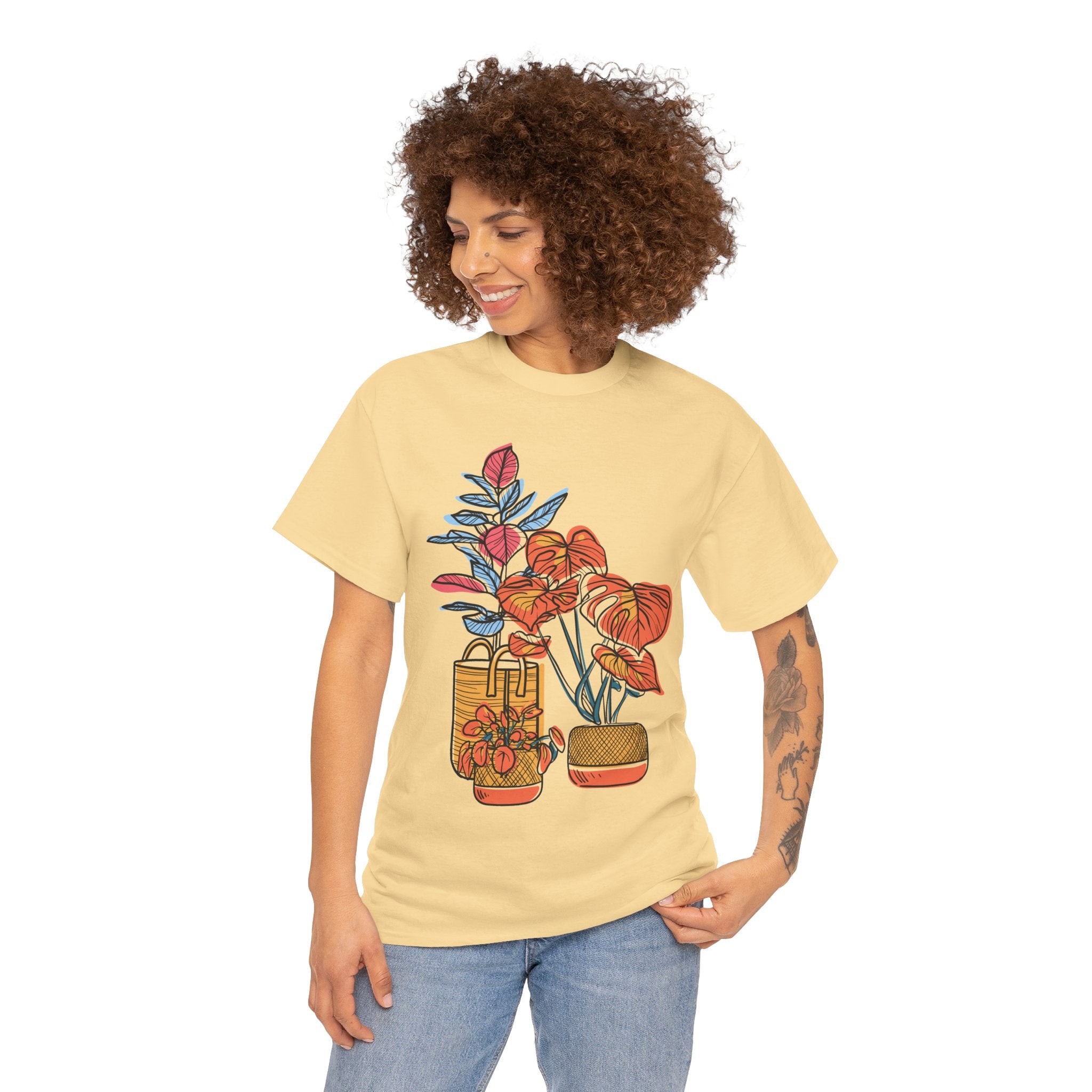 Plant Lover T-Shirt — Vintage Botanical Vases Illustration