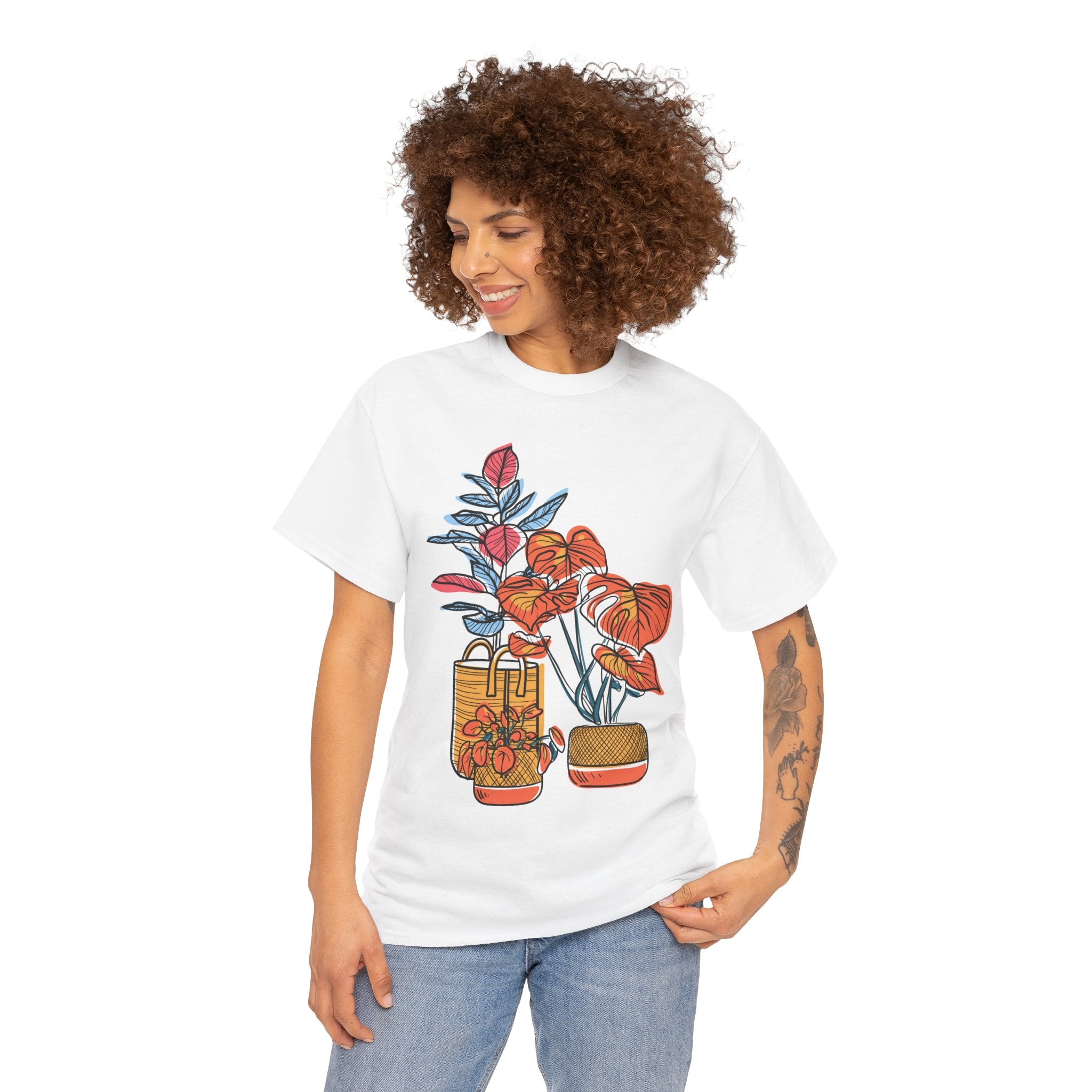Plant Lover T-Shirt — Vintage Botanical Vases Illustration