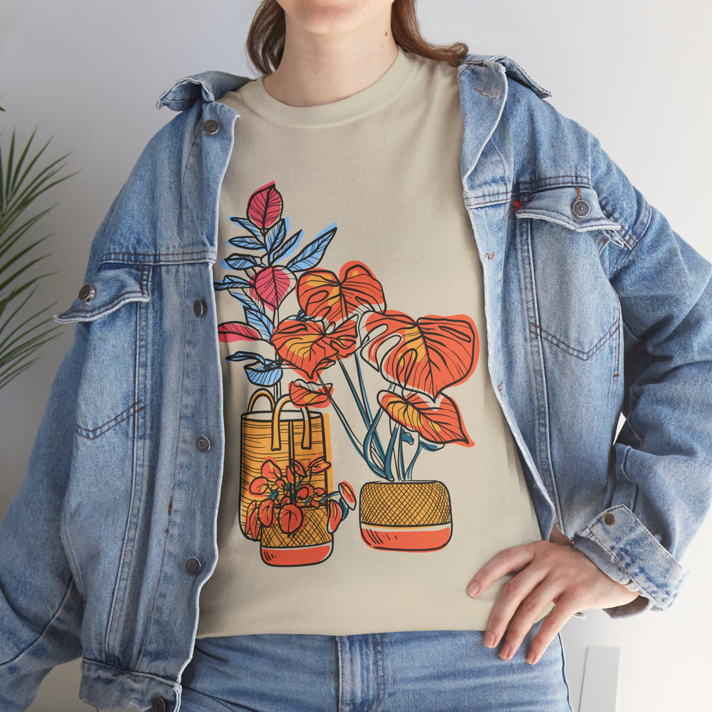 Plant Lover T-Shirt — Vintage Botanical Vases Illustration