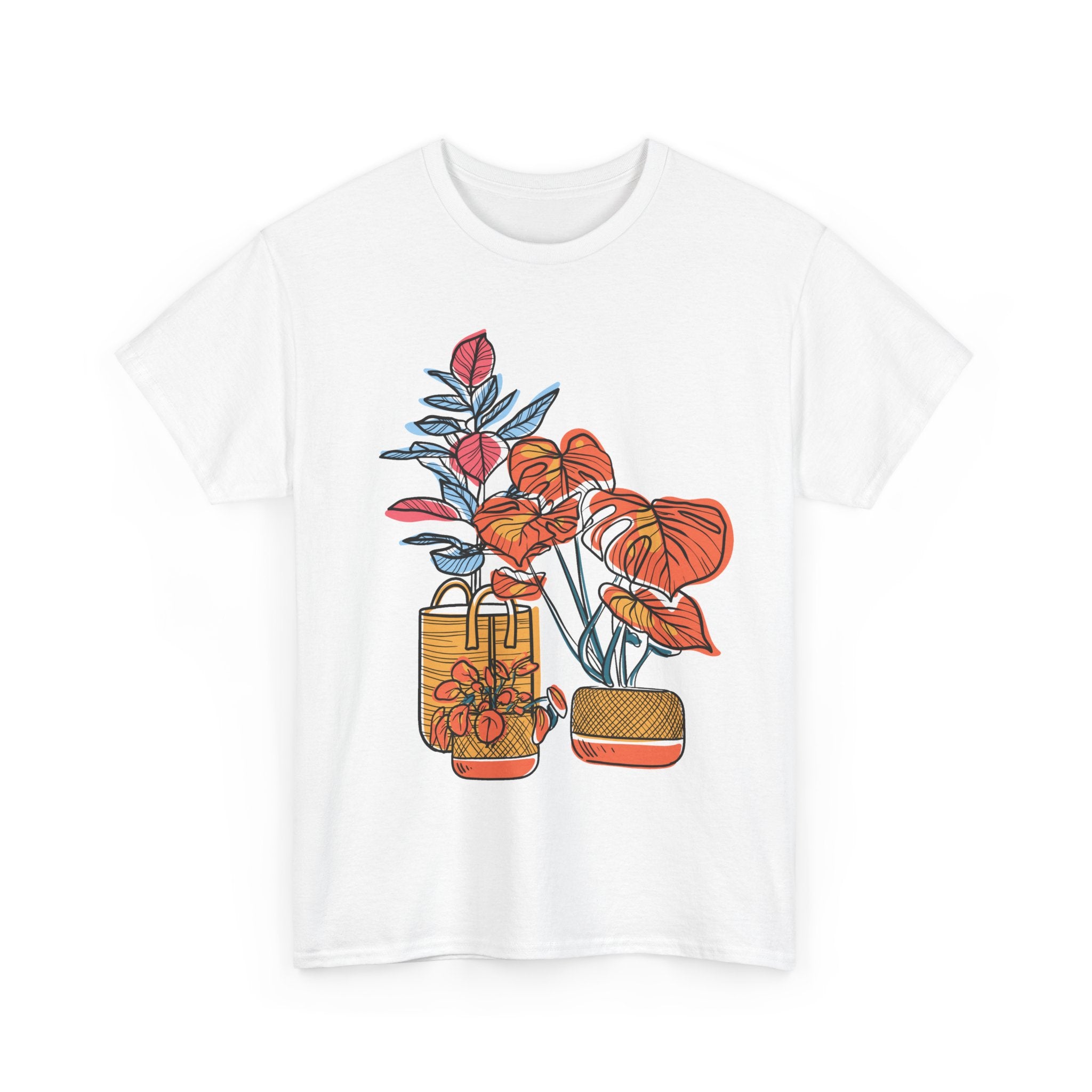 Plant Lover T-Shirt — Vintage Botanical Vases Illustration