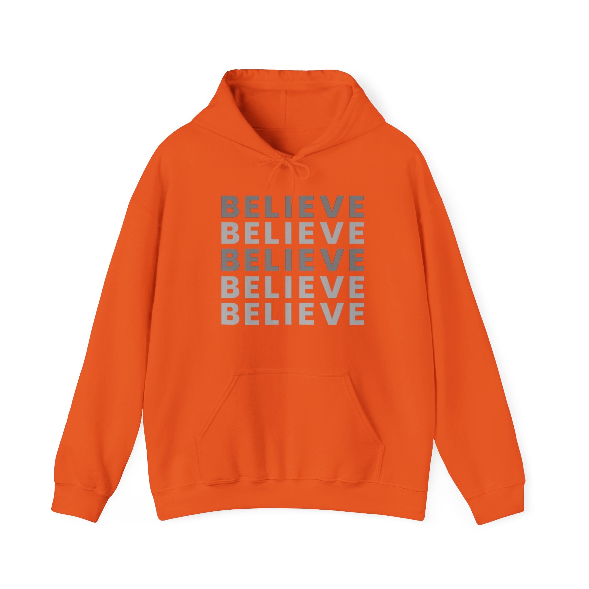 Believe Repeat Hoodie — Minimal Motivational Pullover